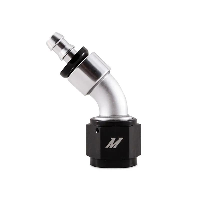 Mishimoto Push-On Swivel Hose Fitting, 45 Degrees -10An 1