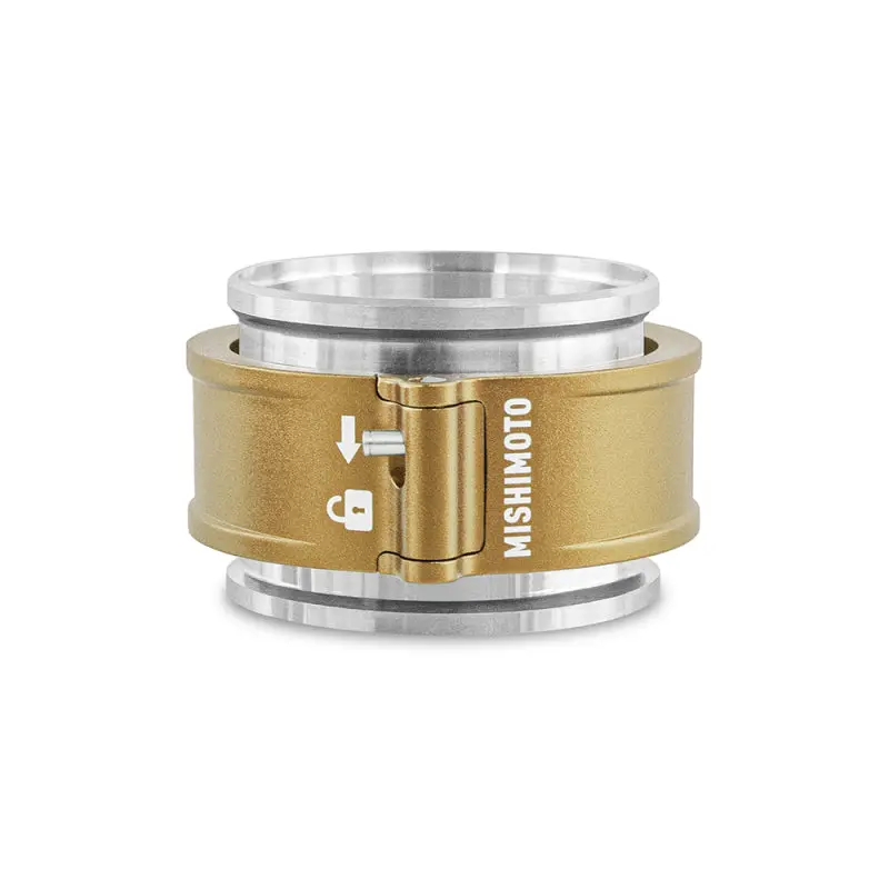 Mishimoto Quick Release Clamp 2.5In Gold Aluminum Anodized 1