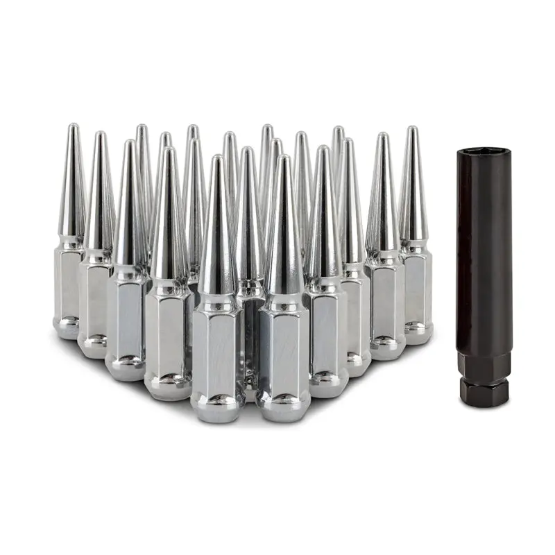 Mishimoto Steel Spiked Lug Nuts 20Pc Set M12x1.5 - Chrome 1