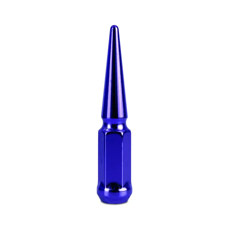 Mishimoto Steel Spiked Lug Nuts M12x1.5 20Pc Set Blue 2