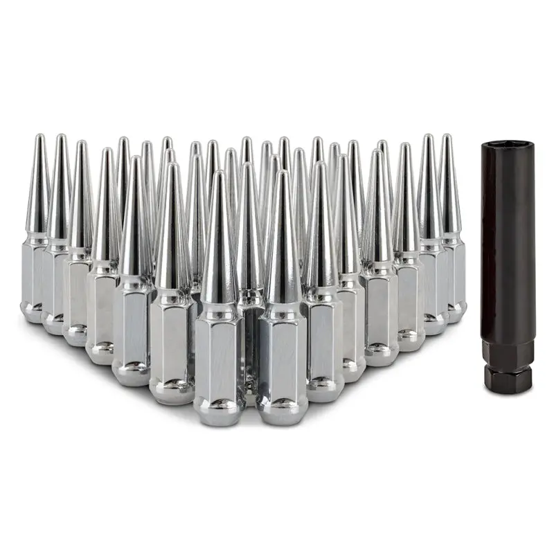Mishimoto Steel Spiked Lug Nuts M14 X 1.5 32Pc Set Chrome 1