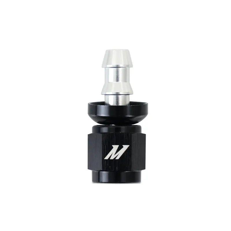 Mishimoto Straight 4An Push Lock Fitting Silver Black 1