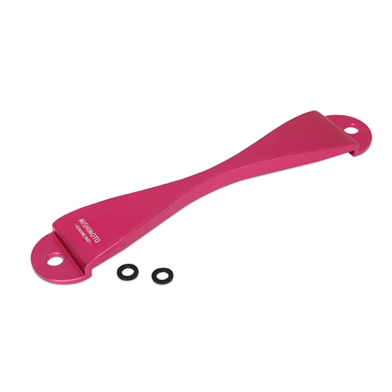 Mishimoto Subaru Cnc Battery Tie-Down Pink For Subaru Models 2003-2021 1