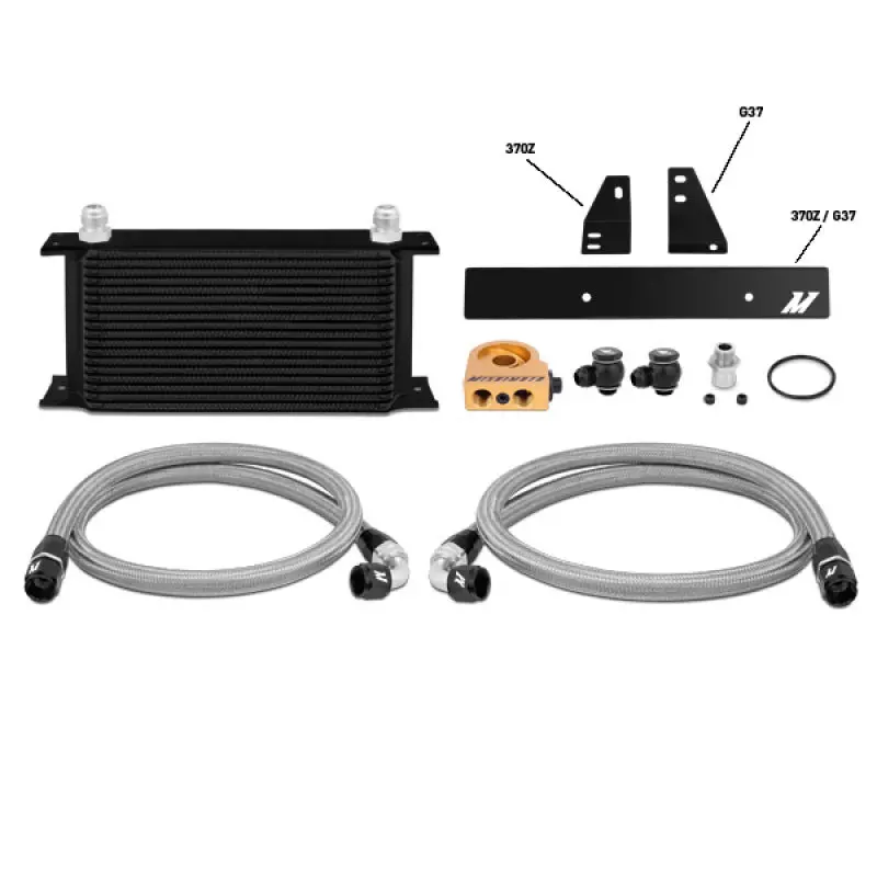 Mishimoto Thermostatic Oil Cooler Kit - Black For 09-12 Nissan 370Z / 08-12 Infiniti G37 (Coupe Only) 1