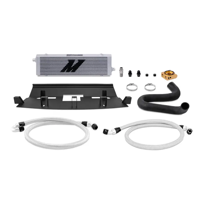 Mishimoto Thermostatic Oil Cooler Kit - Silver For 2018-2023 Ford Mustang Gt 1