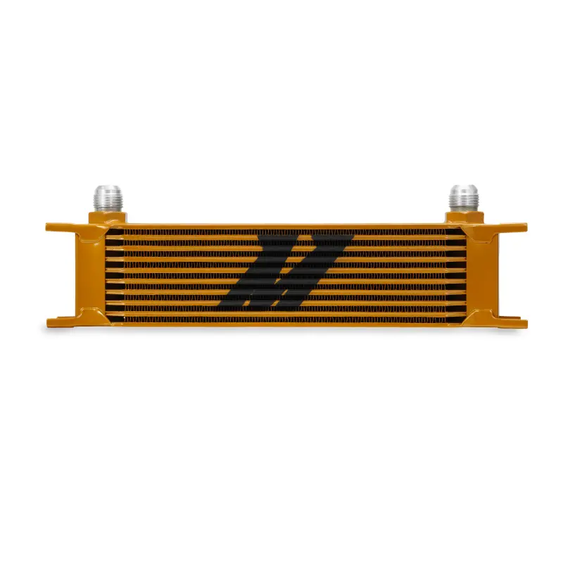 Mishimoto Universal 10 Row Oil Cooler Kit Gold Finish 1