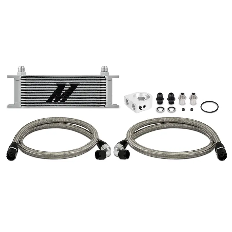 Mishimoto Universal 13 Row Oil Cooler Kit Silver Finish 1