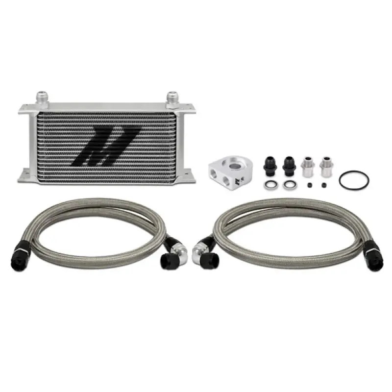 Mishimoto Universal 19 Row Oil Cooler Kit With Braided Lines - Ford Mustang Gt/Gt Premium/Bullitt/Mach 1 (2018-2021, 2019-2020, 2021) 1