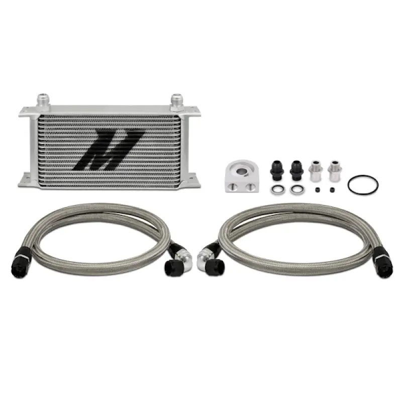 Mishimoto Universal 19 Row Oil Cooler Kit With Braided Lines - Ford Mustang Gt/Gt Premium/Bullitt/Mach 1 (2018-2021, 2019-2020, 2021) 2