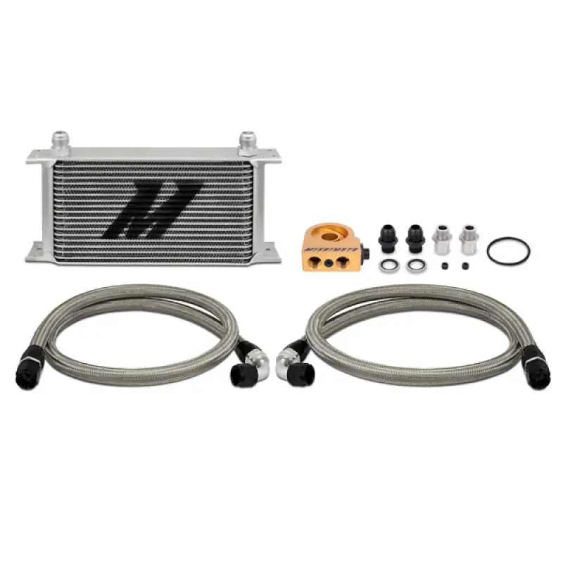 Mishimoto Universal 19 Row Oil Cooler Kit With Thermostatic Control - Ford Mustang Gt Premium/Gt/Bullitt/Mach 1 1