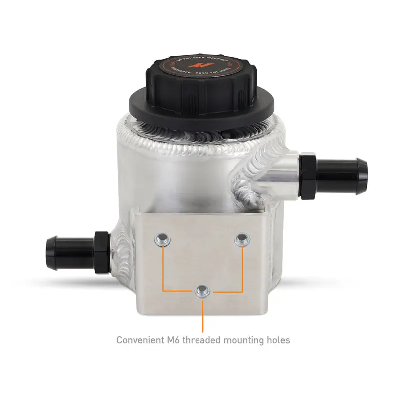 Mishimoto Universal Aluminum Coolant Expansion Tank - Brushed For Toyota 4Runner, Fj Cruiser, Land Cruiser, Sequoia, Tacoma, And Tundra 2