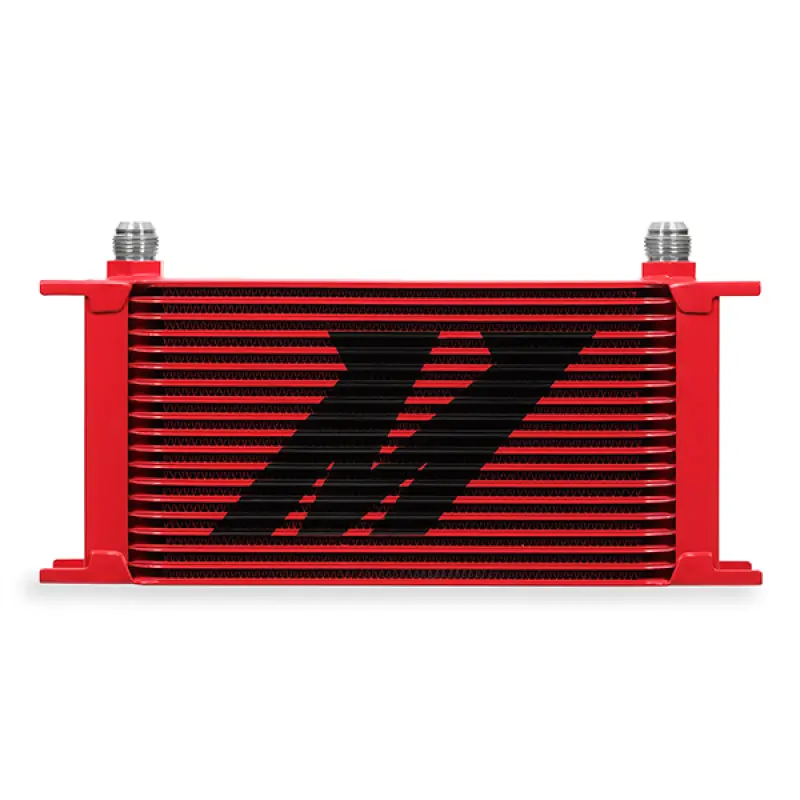 Mishimoto Universal Fit 19 Row Oil Cooler Kit Red Engine 1