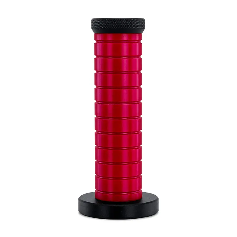 Mishimoto Weighted Grip Shift Knob Black Red 303 Stainless 1