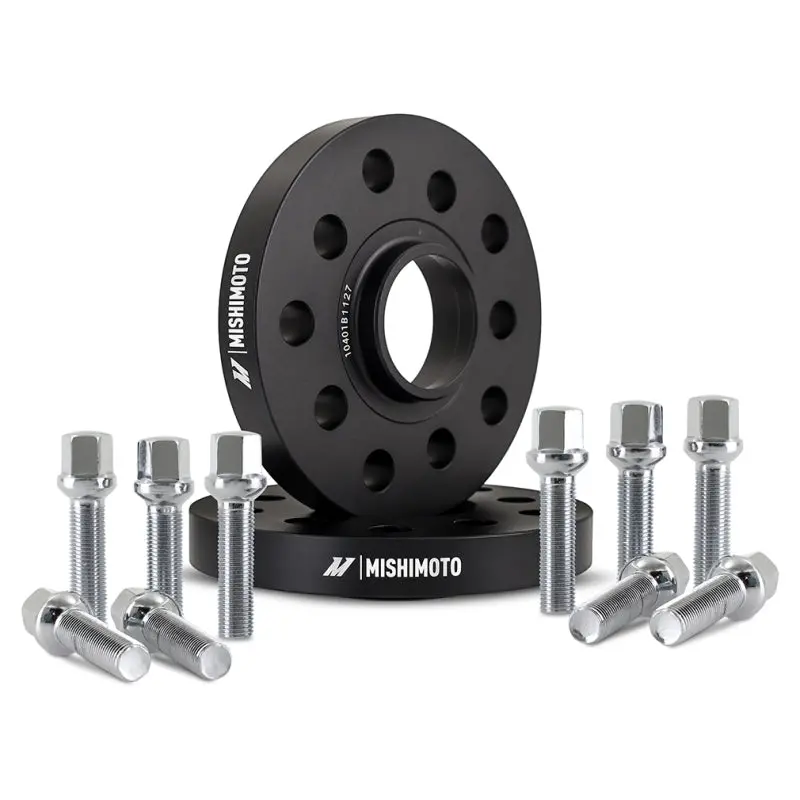 Mishimoto Wheel Spacers – 5X112 – 57.1 – 15 – M14 – Black 1