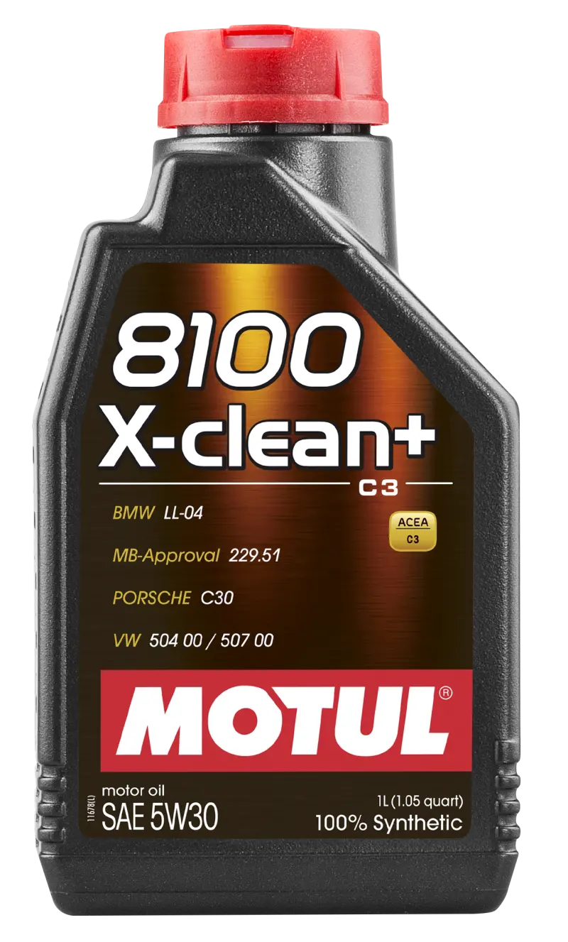 Motul Synthetic Engine Oil 8100 5W30 X-Clean - 1L - Ll04- Mb 229.51- 504.00-507.00 2