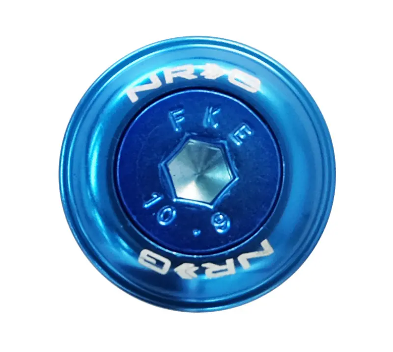 Nrg Fender Washer Kit With Color Matched M6 Bolt Rivets (Blue) - Set Of 10 1