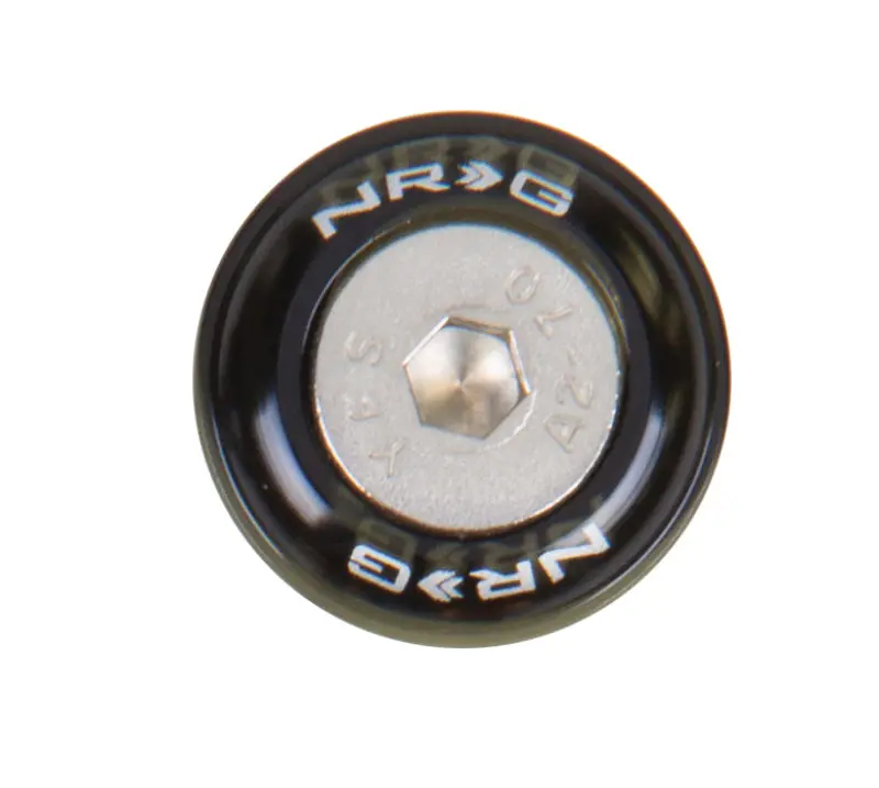 Nrg Fender Washer Kit With Rivets For Metal Black - Set Of 10 1