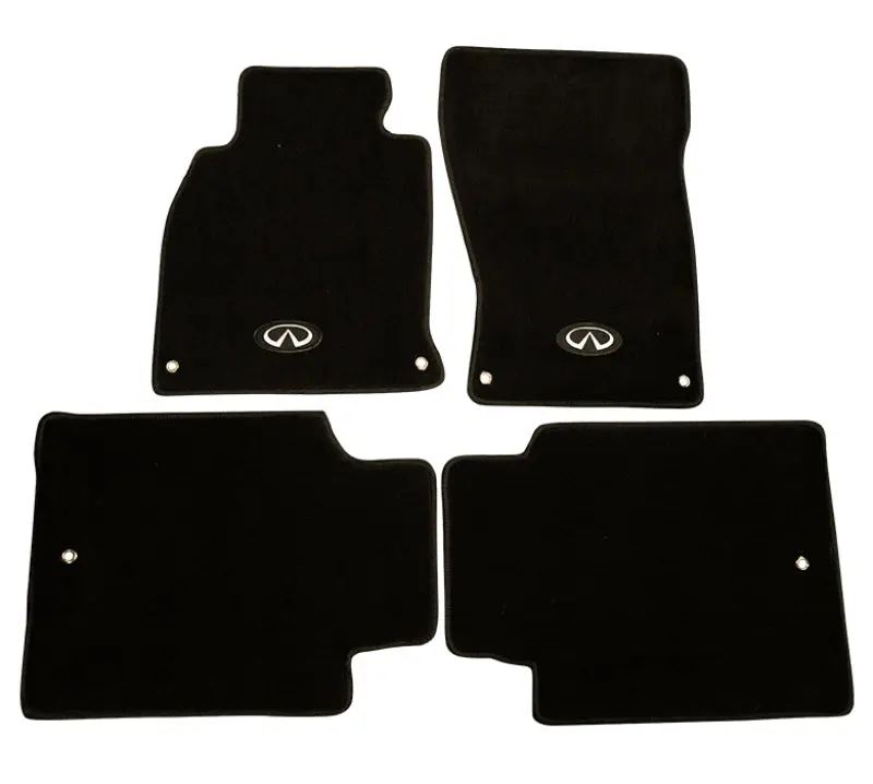Nrg Floor Mats - Infiniti Q70 Emblem Logo - 4 Pieces - 13+ 1