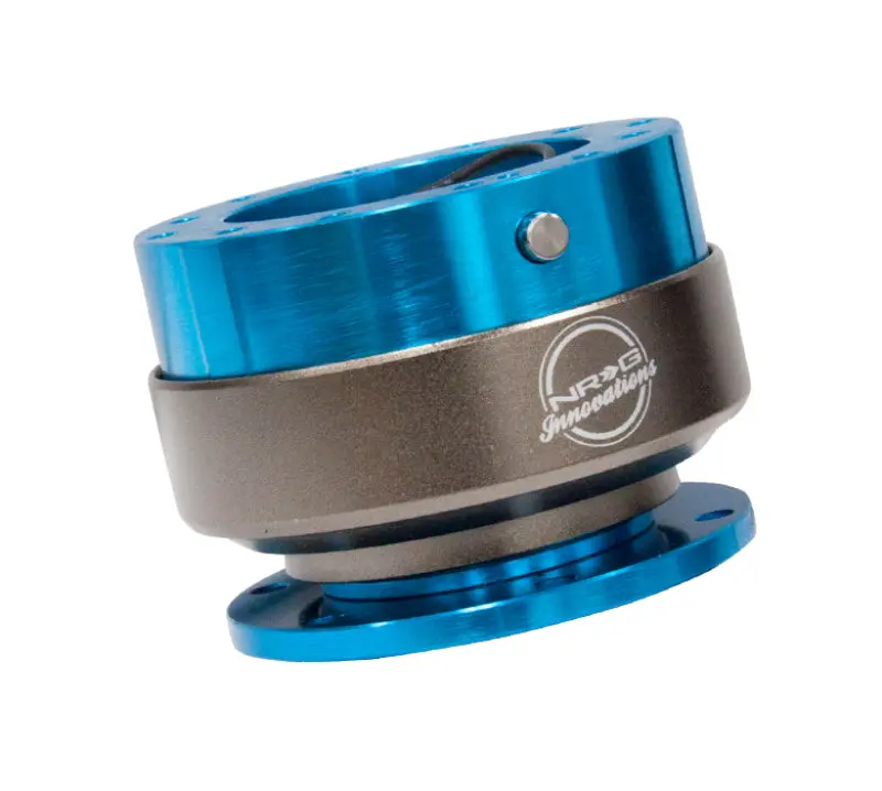 Nrg Quick Release Gen 2.0 Blue Body Titanium Chrome Ring 1