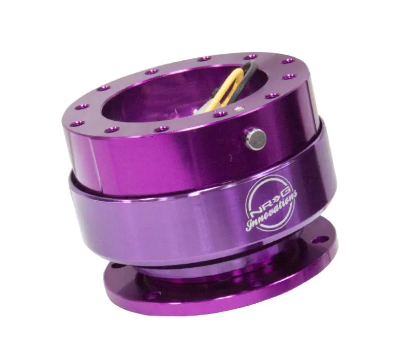 Nrg Quick Release Gen 2.0 Purple Body Purple Ring - Compatible With Various Vehicles 1