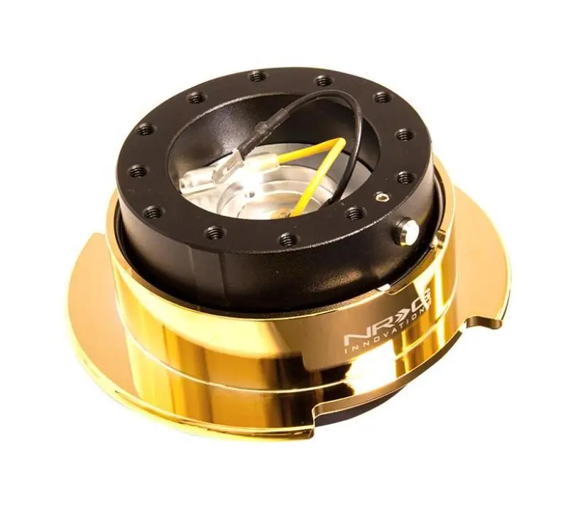 Nrg Quick Release Kit Gen 2.5 Black Body Chrome Gold Ring 1