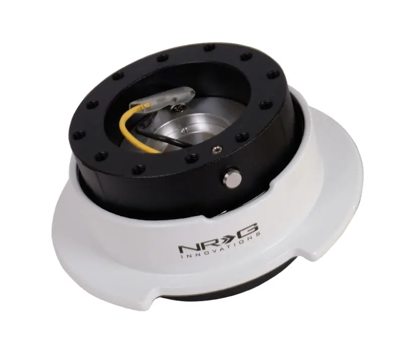 Nrg Quick Release Kit Gen 2.5 Black White Ring With Finger Grooves 1