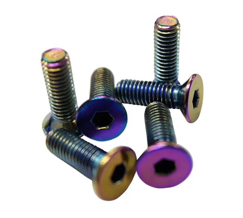 Nrg Steering Wheel Screw Kit - Conical Neochrome 1