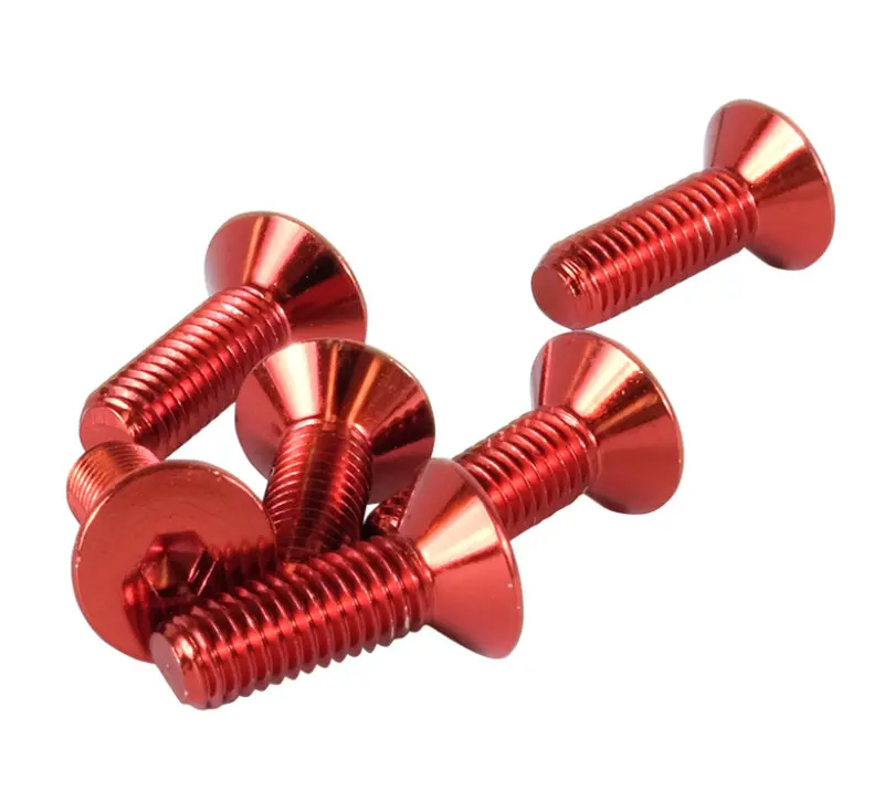 Nrg Steering Wheel Screw Upgrade Kit Conical Red 1