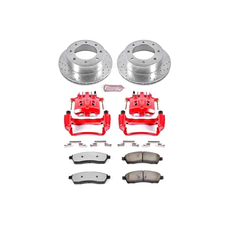 Power Stop 00-04 Ford F-350 Super Duty Rear Z36 Truck And Tow Kit With Cals 1