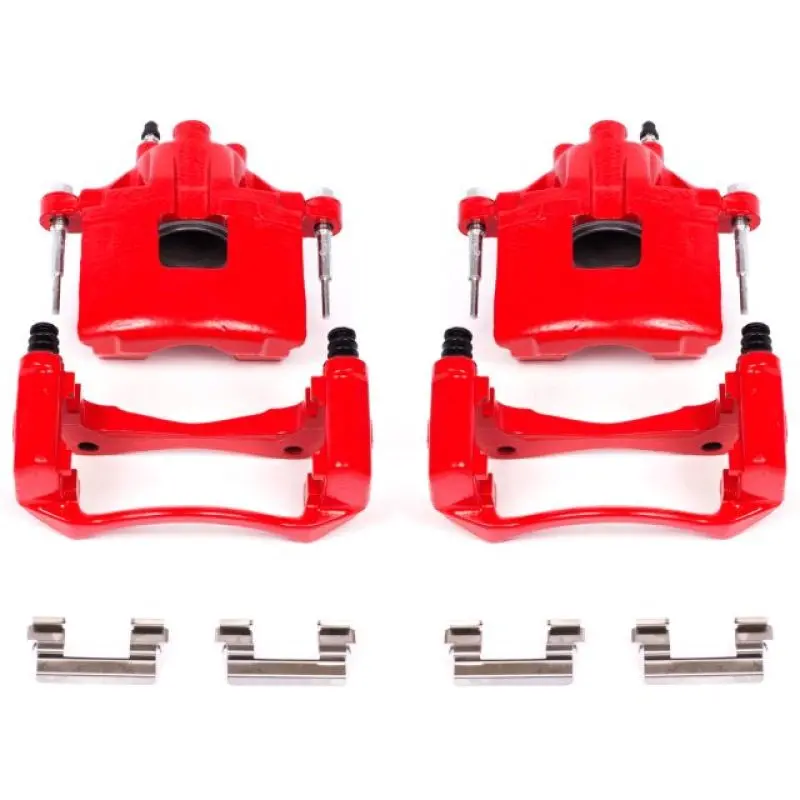 Power Stop 00-05 Buick Lesabre Front Red Calipers With Brackets Pair 1