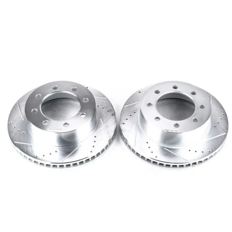 Power Stop 03-08 Dodge Ram 3500 Front Drilled And Slotted Rotor - Pair 1