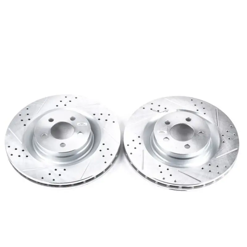 Power Stop 05-10 Chrysler 300 Front Evolution Drilled And Slotted Rotors Pair 1