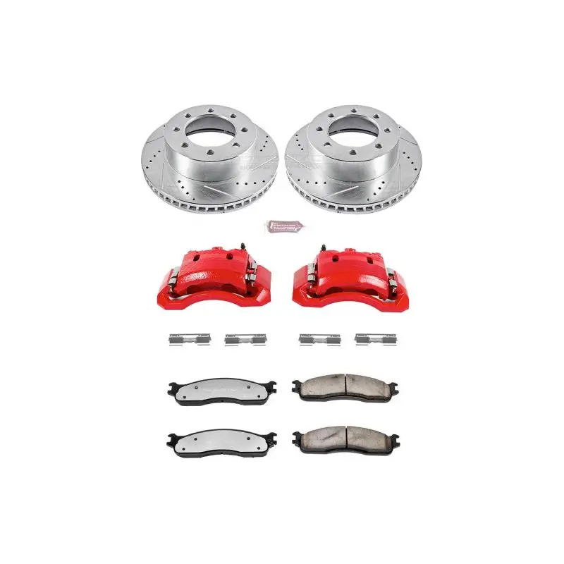 Power Stop 06-08 Dodge Ram 1500 Front Z36 Truck And Tow Kit With Cals 1