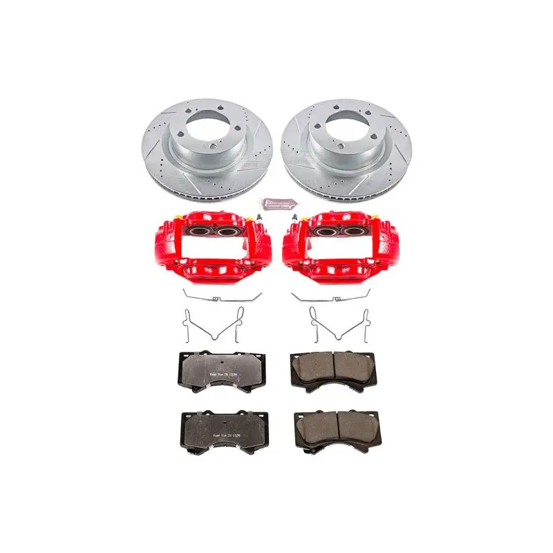 Power Stop 07-15 Toyota Tundra Front Z36 Truck And Tow Kit With Cals 1