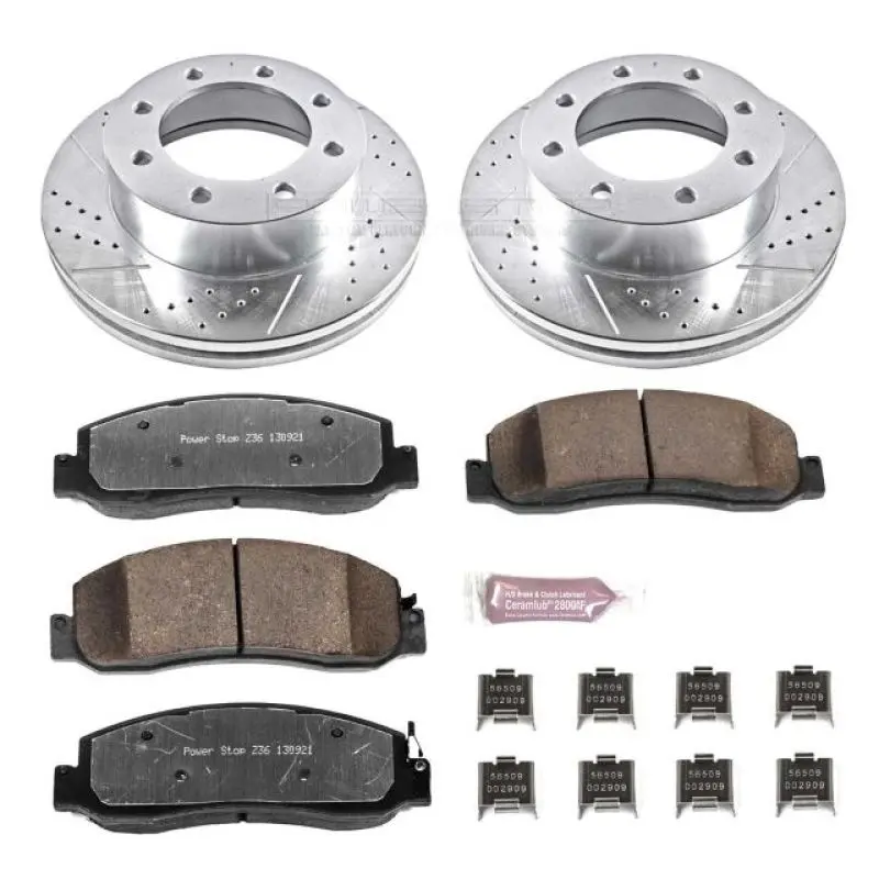 Power Stop 10-11 Ford F-350 Super Duty Front Z36 Truck And Tow Brake Kit 1