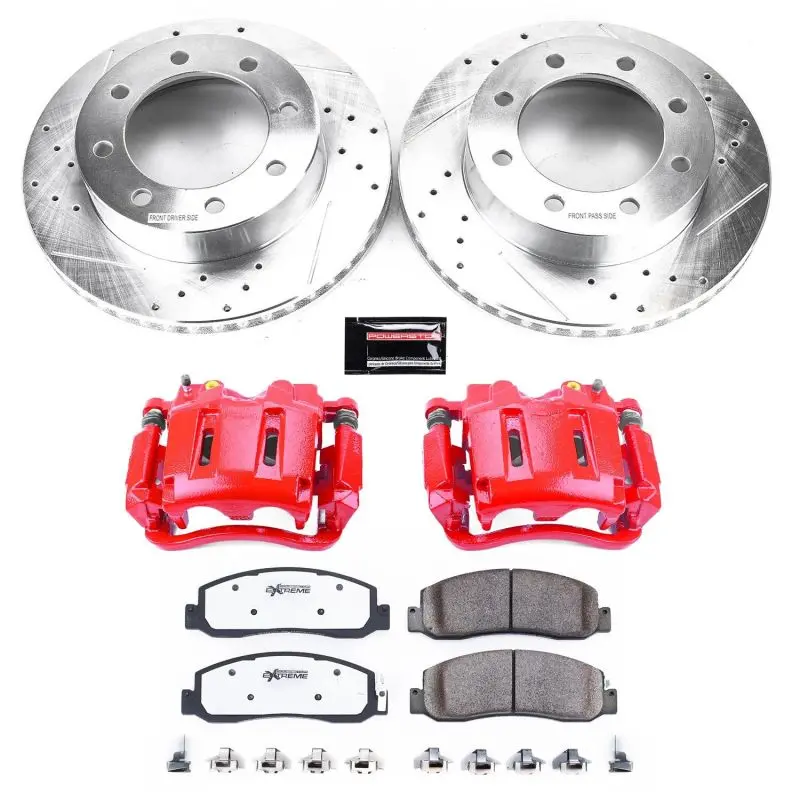 Power Stop 10-11 Ford F-350 Super Duty Front Z36 Truck And Tow Kit With Cals 1
