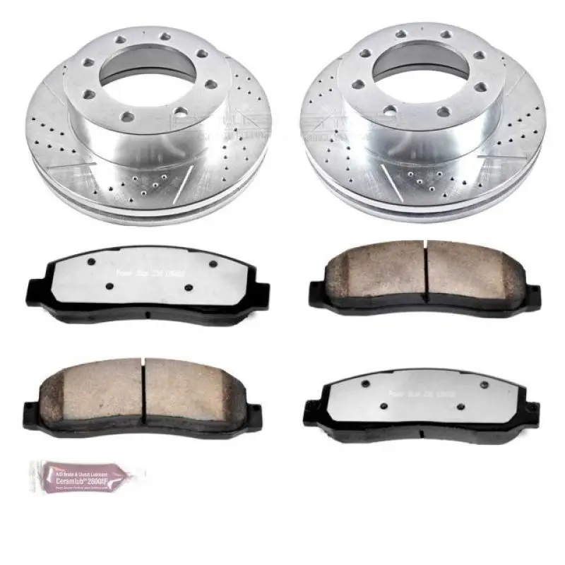 Power Stop 10-12 Ford F-450 Super Duty Front Z36 Truck And Tow Brake Kit 1