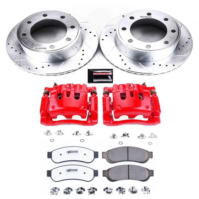Power Stop 10-13 Ford F-250 Super Duty Rear Z36 Truck And Tow Kit With Cals 1
