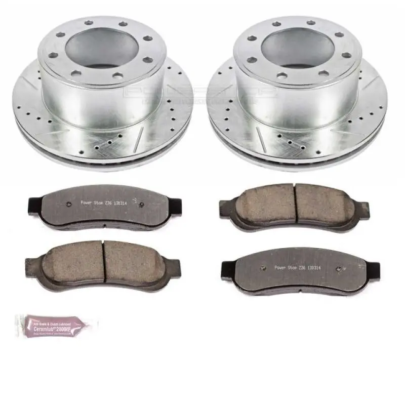 Power Stop 10-2012 Ford F-350 Super Duty Rear Z36 Truck And Tow Brake Kit 1
