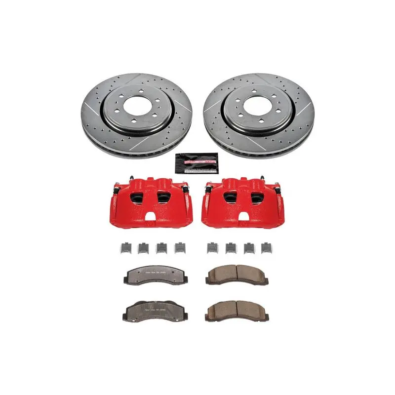 Power Stop 10-21 Lincoln Navigator Front Z36 Truck And Tow Kit With Cals 1