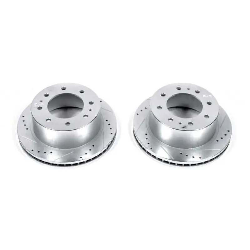 Power Stop 11-20 Gmc Sierra 3500 Hd Rear Drilled And Slotted Rotor - Pair 1