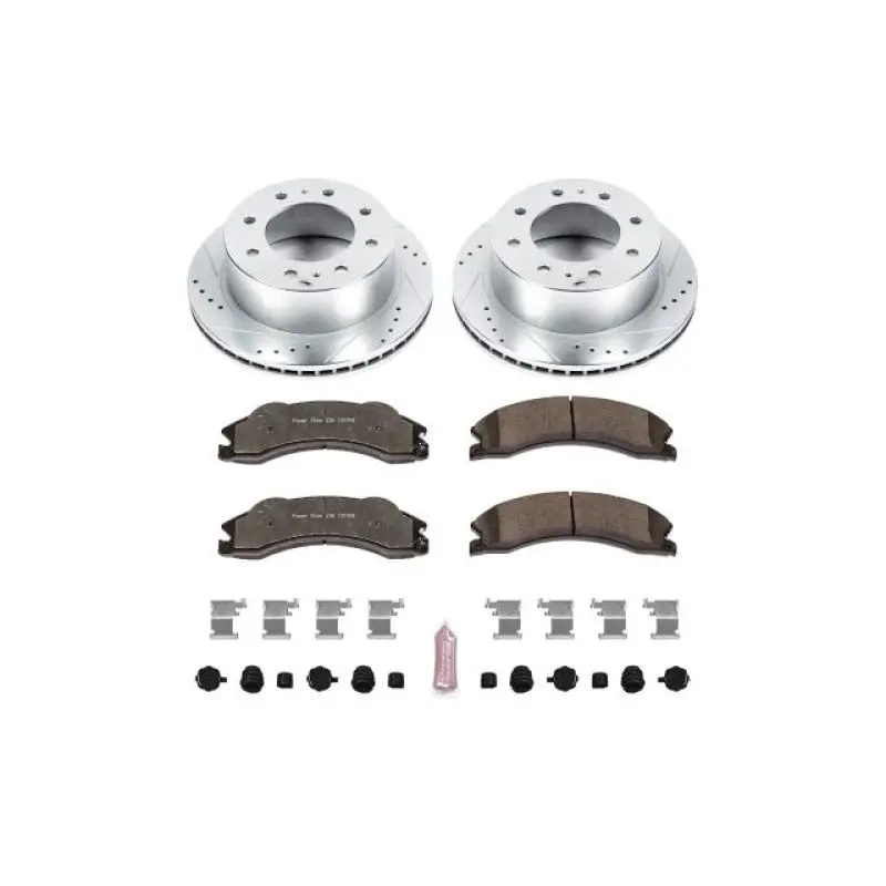 Power Stop 11-20 Gmc Sierra 3500 Hd Rear Z36 Truck And Tow Brake Kit 1