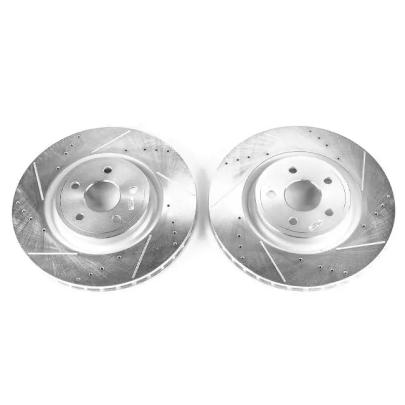 Power Stop 12-20 Jeep Grand Cherokee Front Drilled And Slotted Rotor - Pair 1