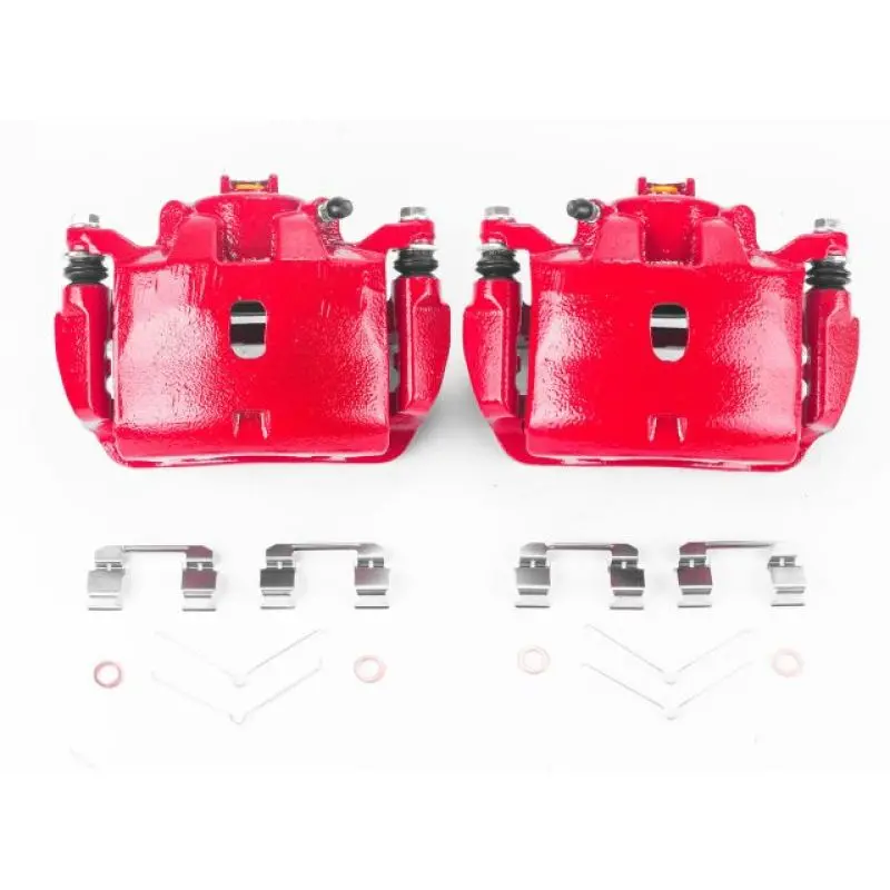 Power Stop 13-15 Acura Ilx Front Red Calipers With Brackets - Pair 1
