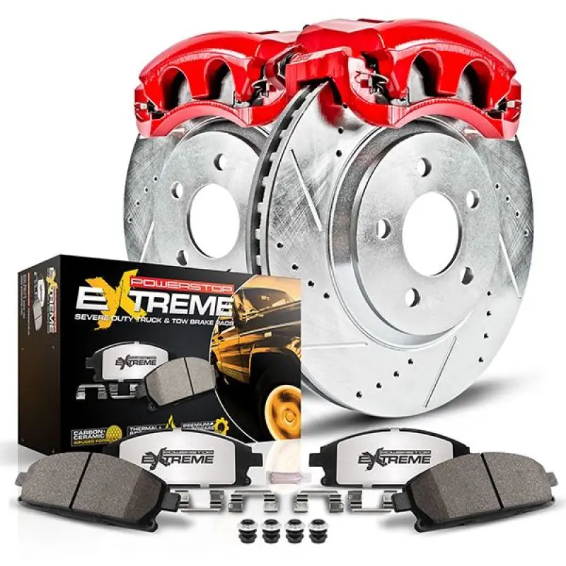 Power Stop 13-22 Ford F-250 Super Duty Rear Z36 Truck & Tow Kit With Cals 1