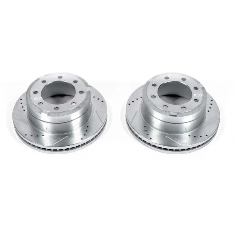 Power Stop 13-22 Ford F-350 Super Duty Rear Drilled And Slotted Rotor - Pair 1