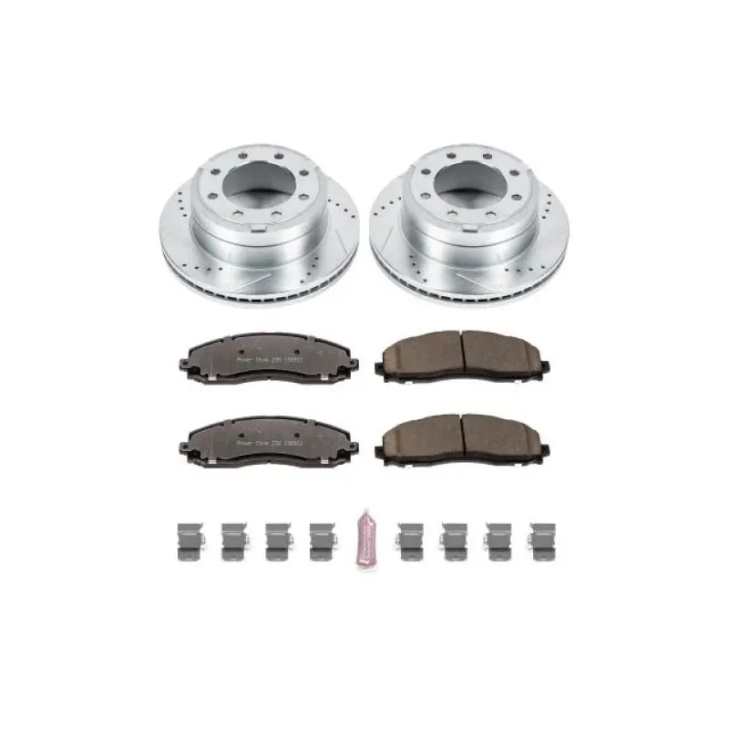 Power Stop 13-22 Ford F-350 Super Duty Rear Z36 Truck And Tow Brake Kit 1