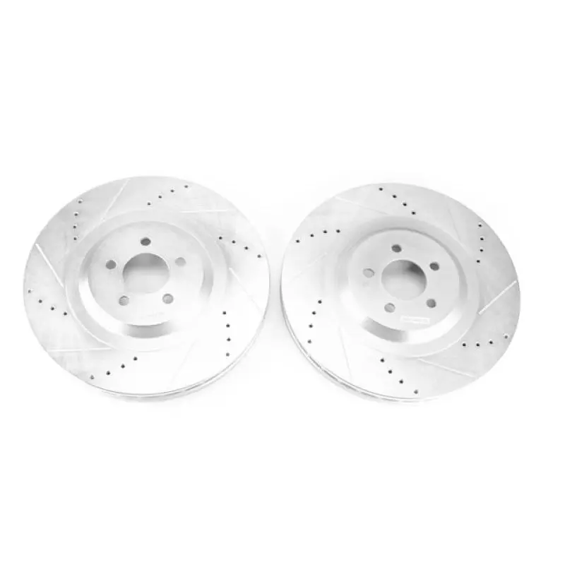 Power Stop 15-20 Dodge Charger Front Drilled And Slotted Rotor Pair 1