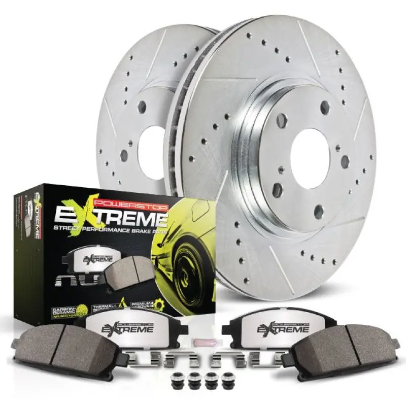 Power Stop 15-20 Dodge Charger Front Z26 Street Brake Kit 2