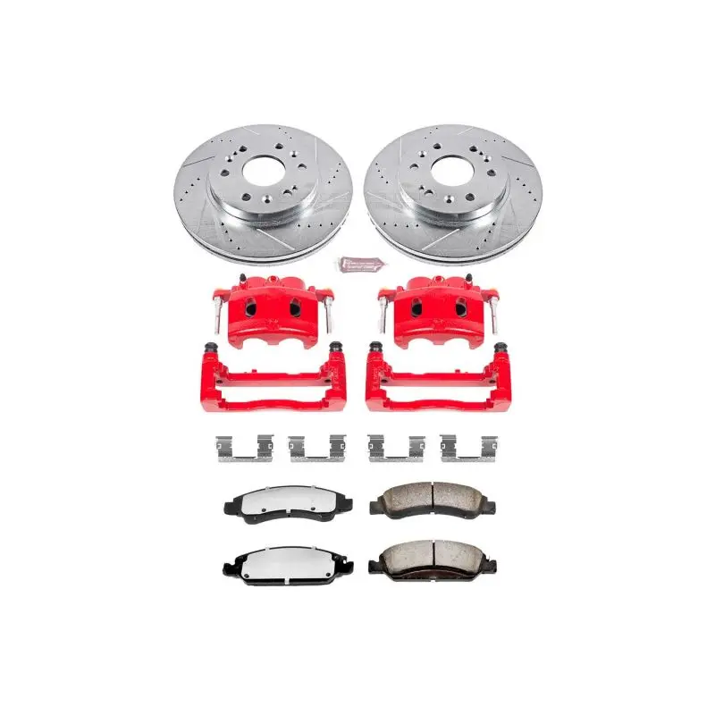 Power Stop 15-20 Gmc Yukon Xl Front Z36 Truck And Tow Kit With Cals 1